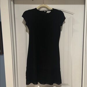 Calvin Klein Black Dress with Pleated Detail